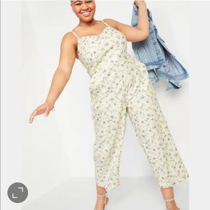 White Floral Jumpsuit